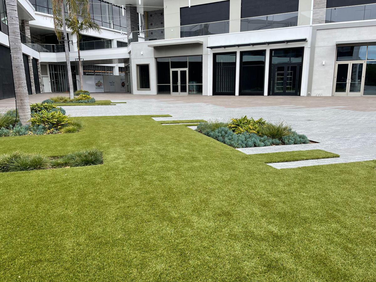 UTC Mall Synthetic Turf Install photo 2