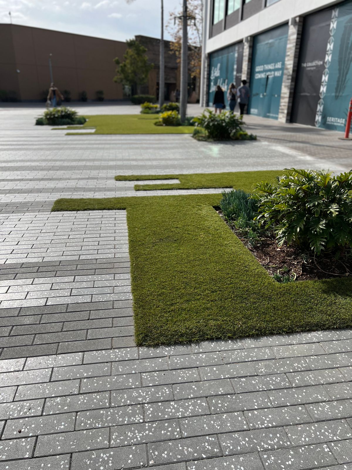 UTC Mall Synthetic Turf Install photo 9